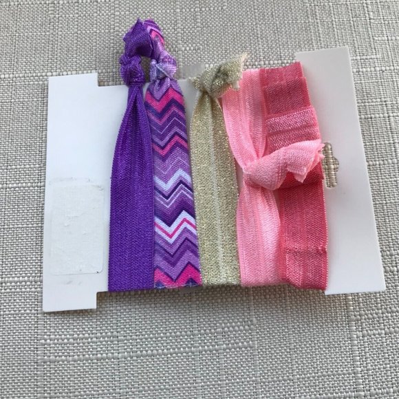 France Luxe L.Erickson Women Pony Tail Set of 5 Hair Pony Multi Color Hair Tie - Picture 6 of 7